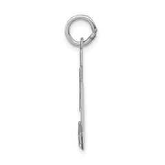 14K WG Medium Satin Number 50 Charm