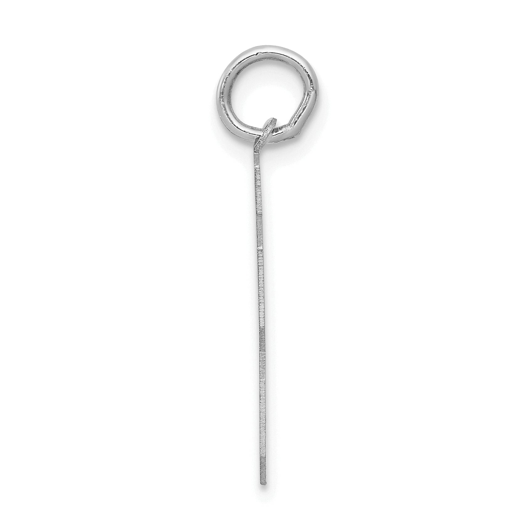 14K WG Medium Satin Number 63 Charm