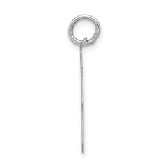 14K WG Medium Satin Number 63 Charm