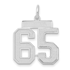 14kw Medium Satin Number 65 Charm
