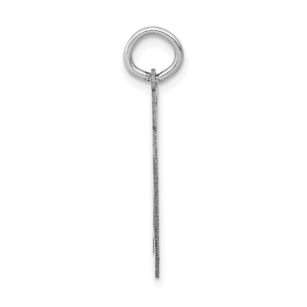 14K WG Medium Satin Number 70 Charm