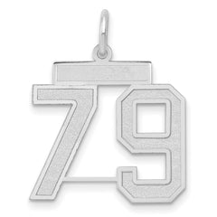 14kw Medium Satin Number 79 Charm