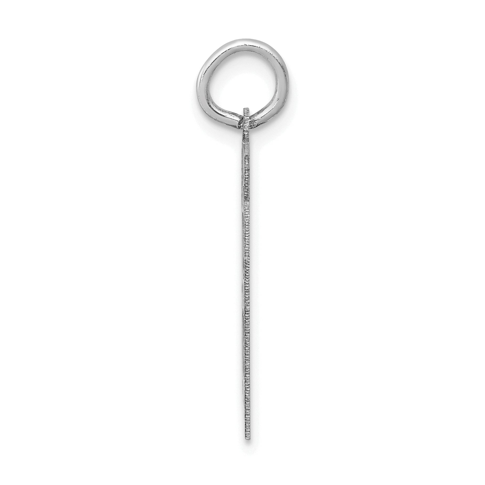 14K WG Medium Satin Number 81 Charm