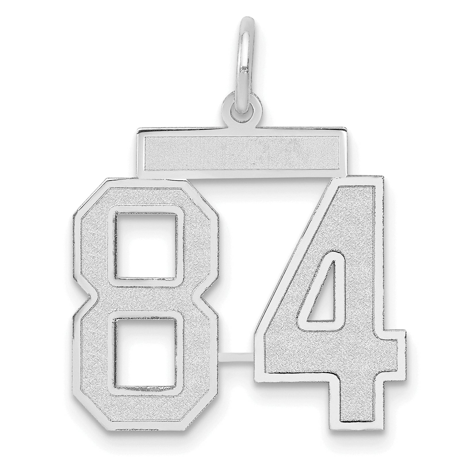14kw Medium Satin Number 84 Charm