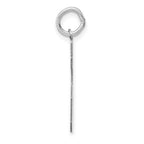 14K WG Medium Satin Number 85 Charm