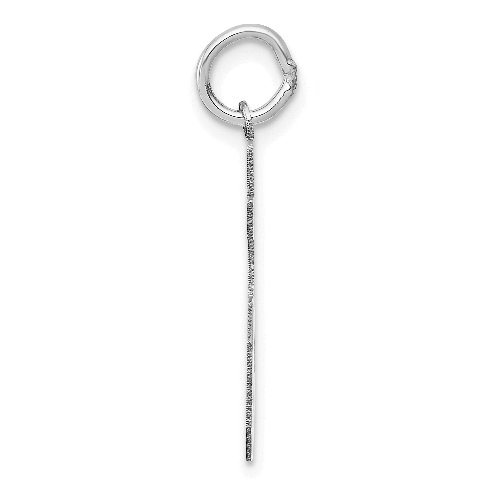 14K WG Medium Satin Number 85 Charm