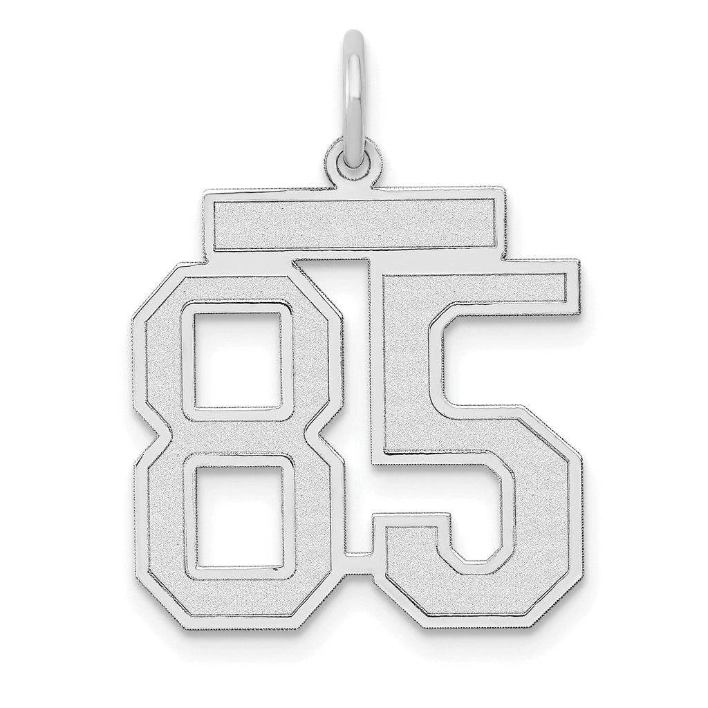 14kw Medium Satin Number 85 Charm