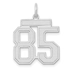 14kw Medium Satin Number 85 Charm
