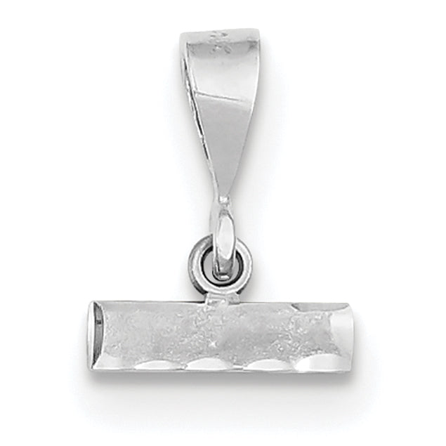 14Kw Casted Small Diamond Cut Number Top Charm Main image