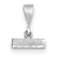 14Kw Casted Small Diamond Cut Number Top Charm