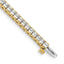 14k 2.25mm Princess 5ct AA Diamond Tennis Bracelet