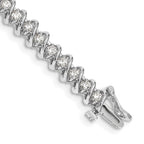 14k White Gold AA Diamond Tennis Bracelet