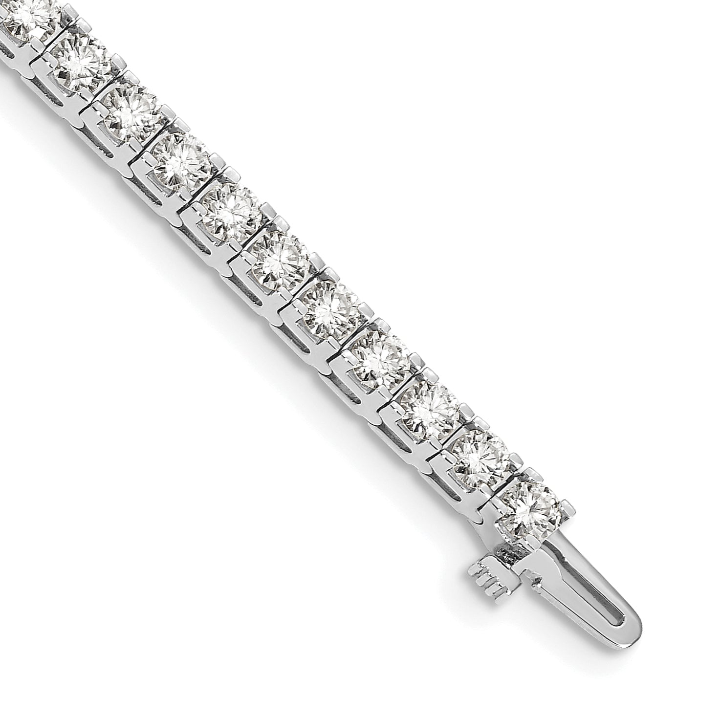 14k White Gold AA Diamond Tennis Bracelet Main image