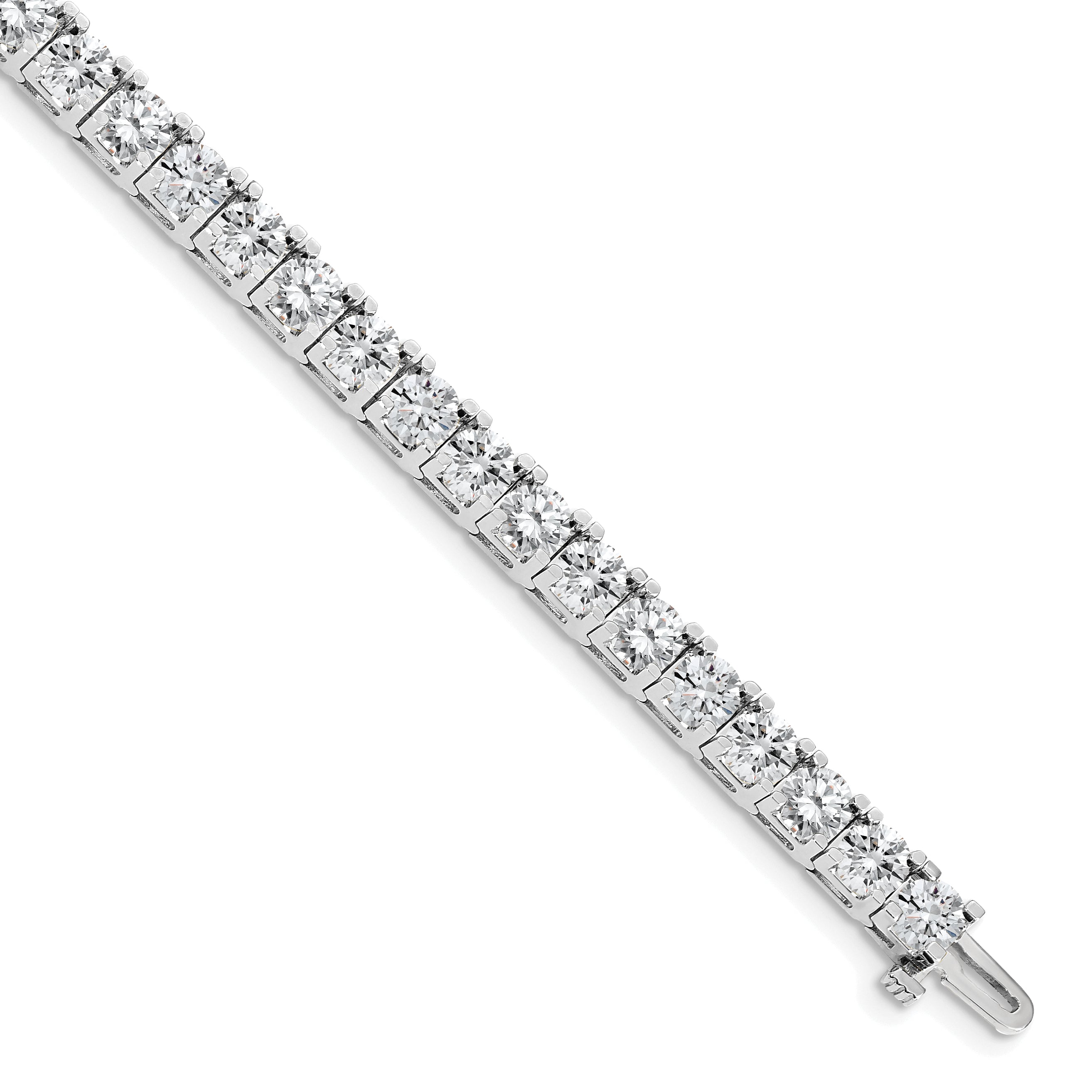 14k White Gold AA Diamond Tennis Bracelet Main image