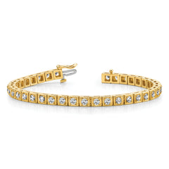 14k AA Diamond Tennis Bracelet - 7