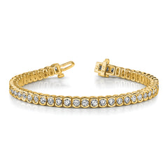 14k AA Diamond Tennis Bracelet - 7
