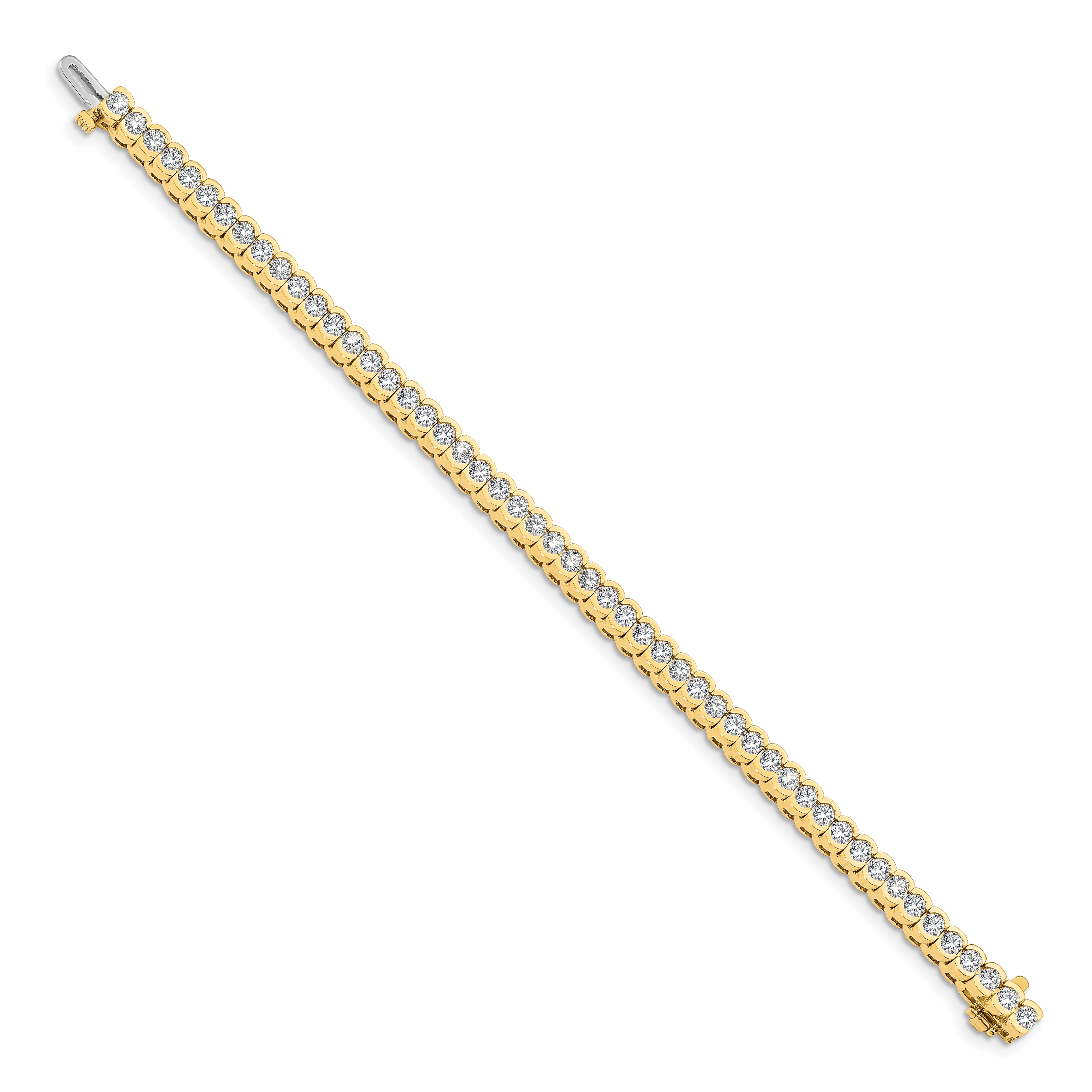 14k AA Diamond Tennis Bracelet - 7