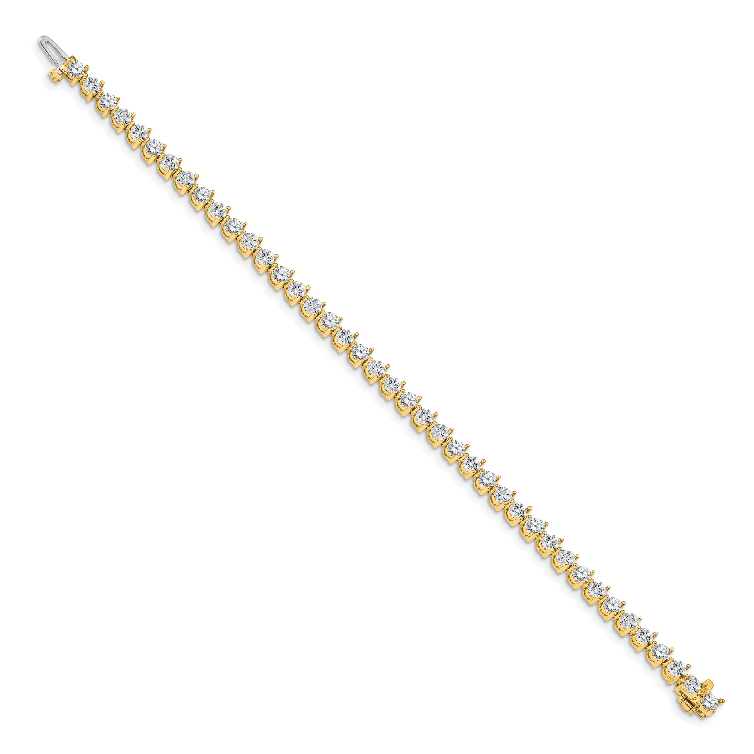 14k AA Diamond Tennis Bracelet - 7