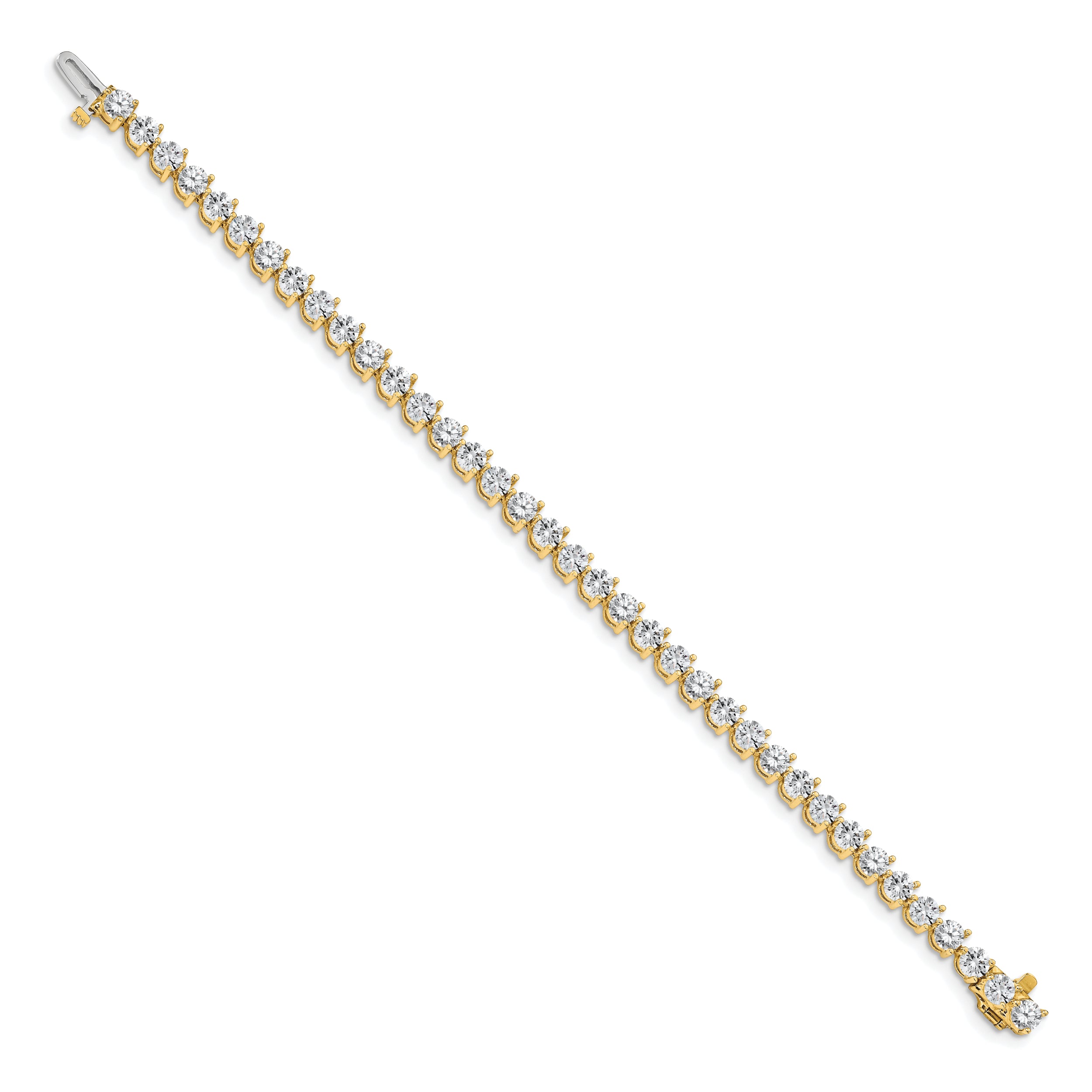14k AA Diamond Tennis Bracelet - 7