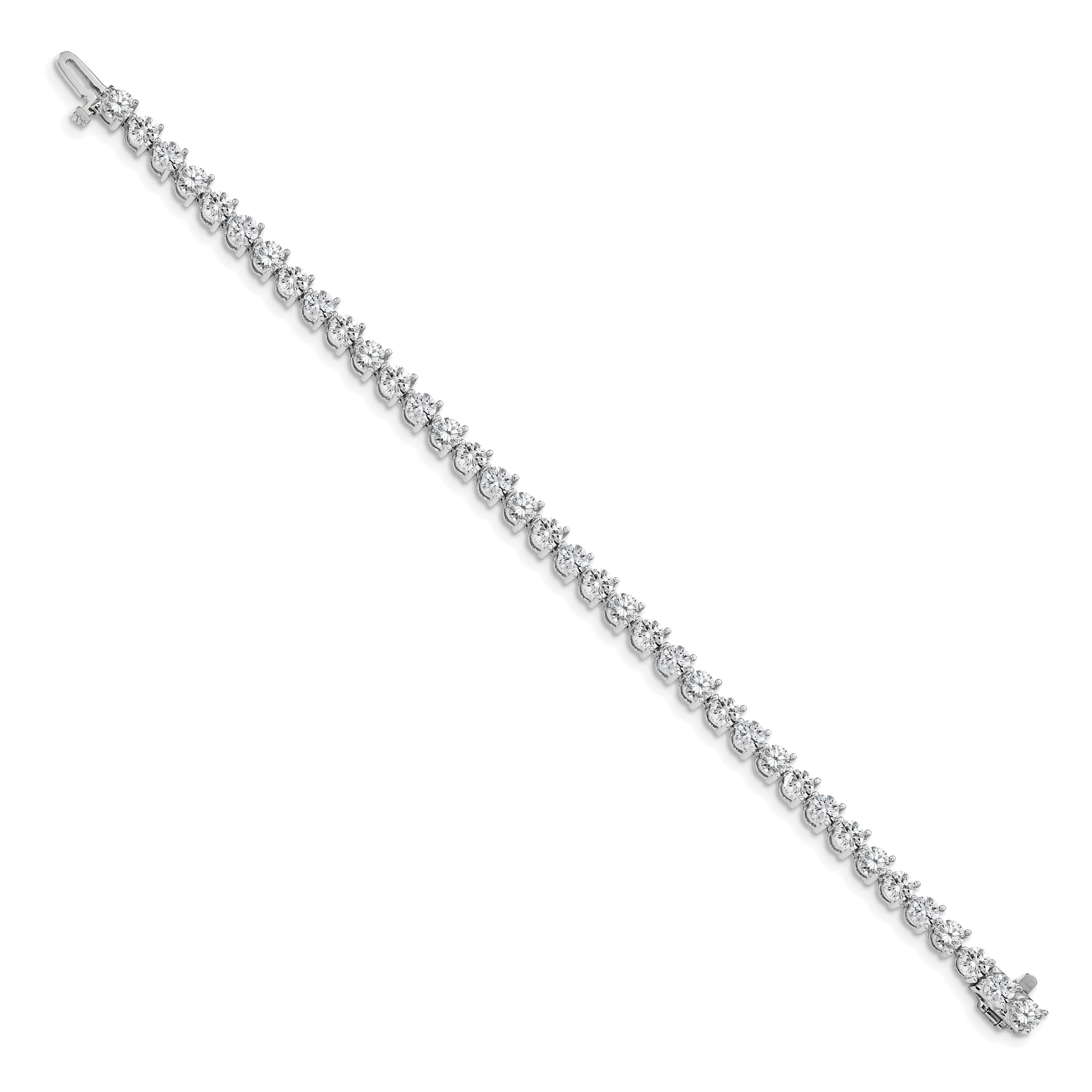 14k White Gold AA Diamond Tennis Bracelet