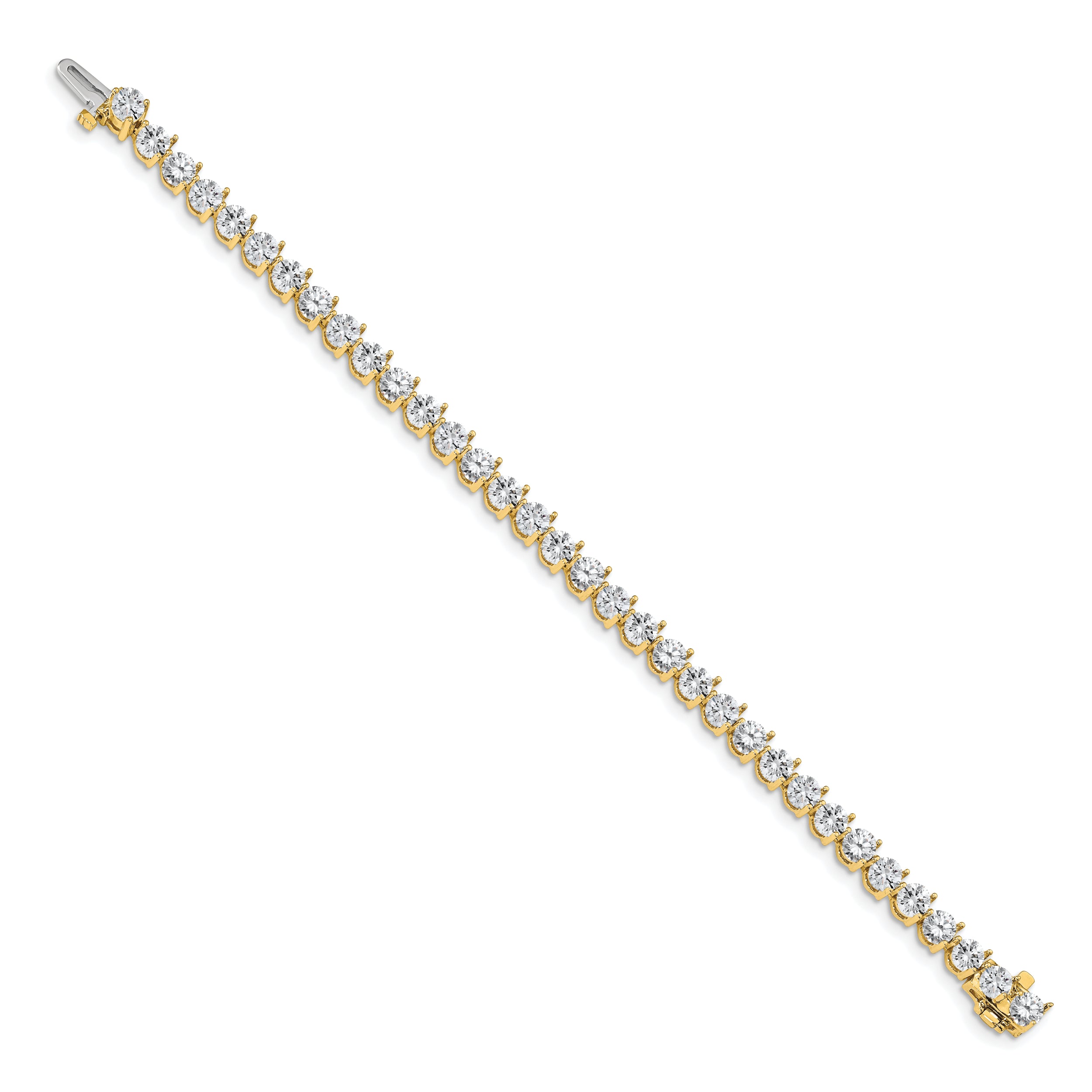 14k AA Diamond Tennis Bracelet - 7
