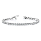 14k White Gold AA Diamond Tennis Bracelet