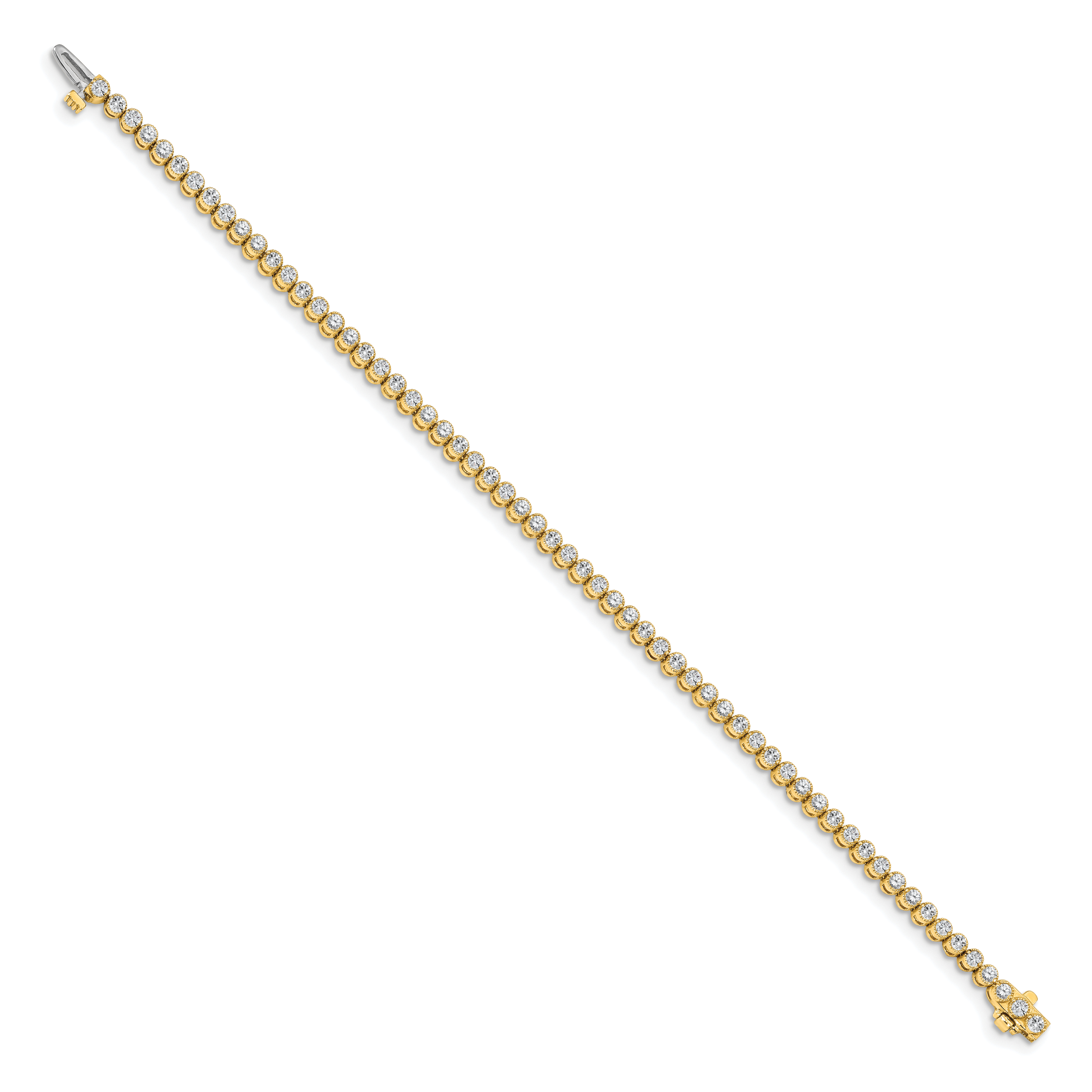 14k AA Diamond Tennis Bracelet Secondary image