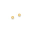Puffed Ball Stud Earrings in 14K Yellow Gold, 4mm