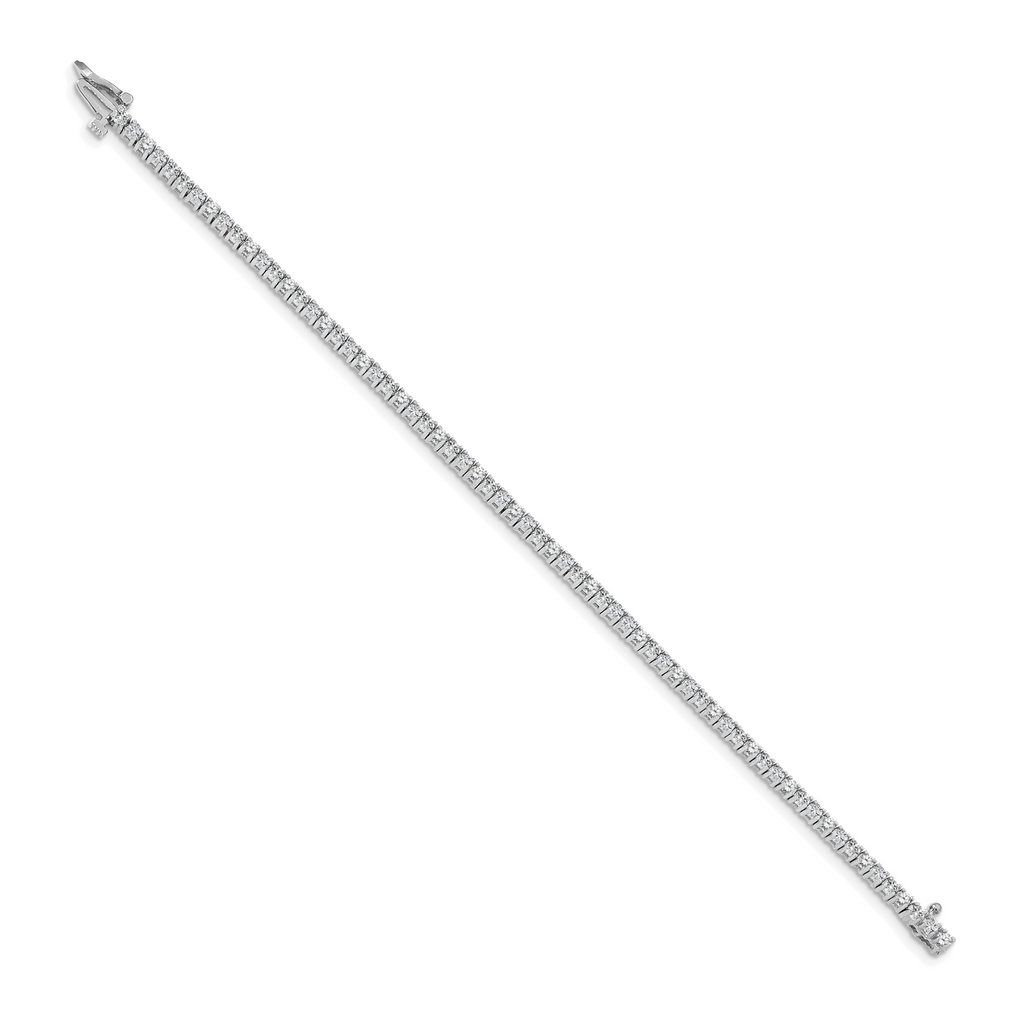 14k White Gold AA Diamond Tennis Bracelet