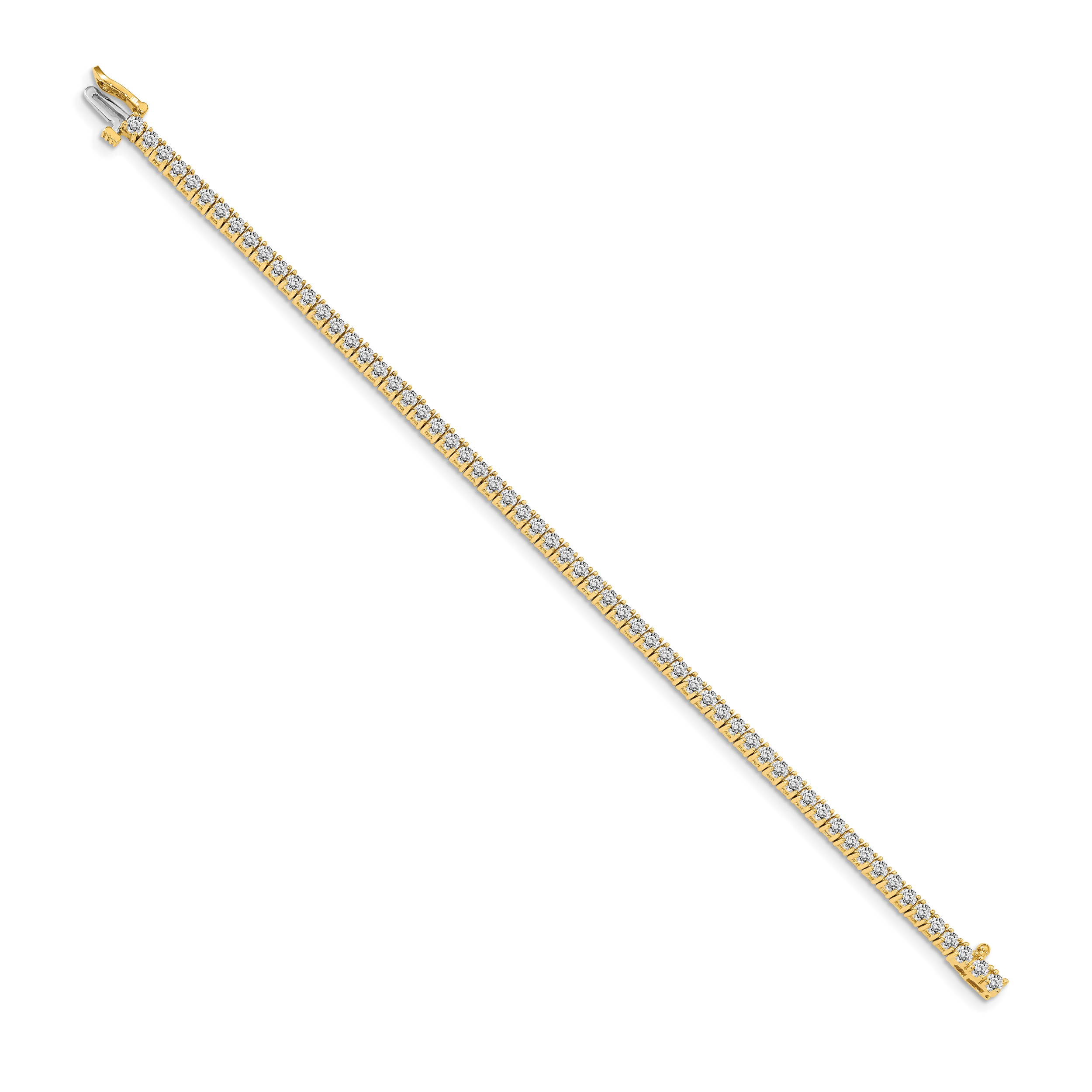 14k AA Diamond Tennis Bracelet Secondary image