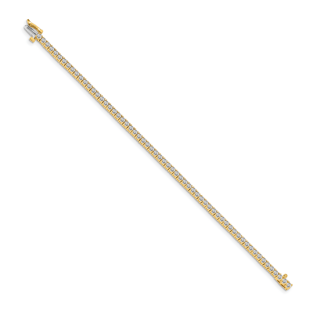 14k AA Diamond Tennis Bracelet