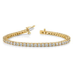 14k AA Diamond Tennis Bracelet - 7