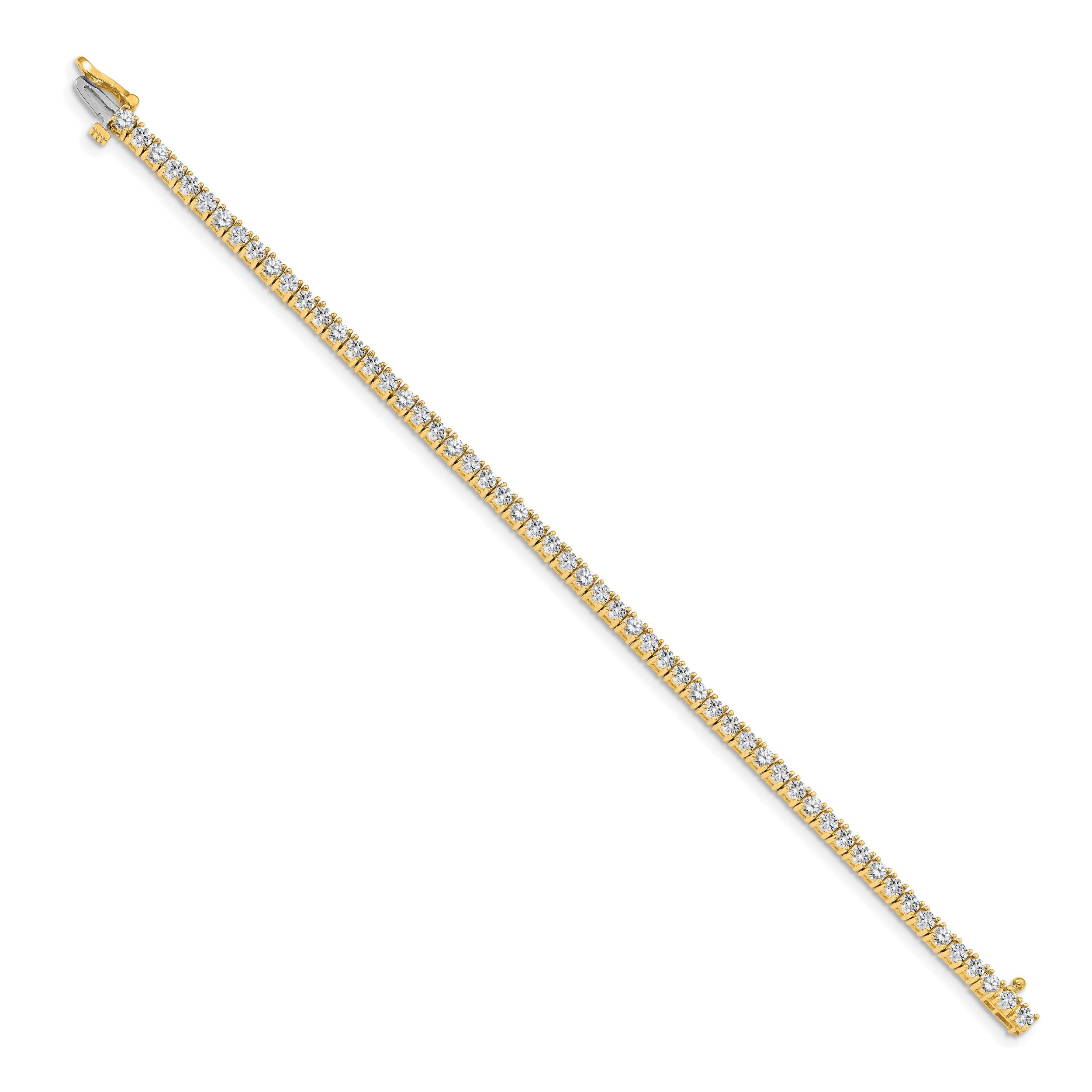 14k AA Diamond Tennis Bracelet Secondary image