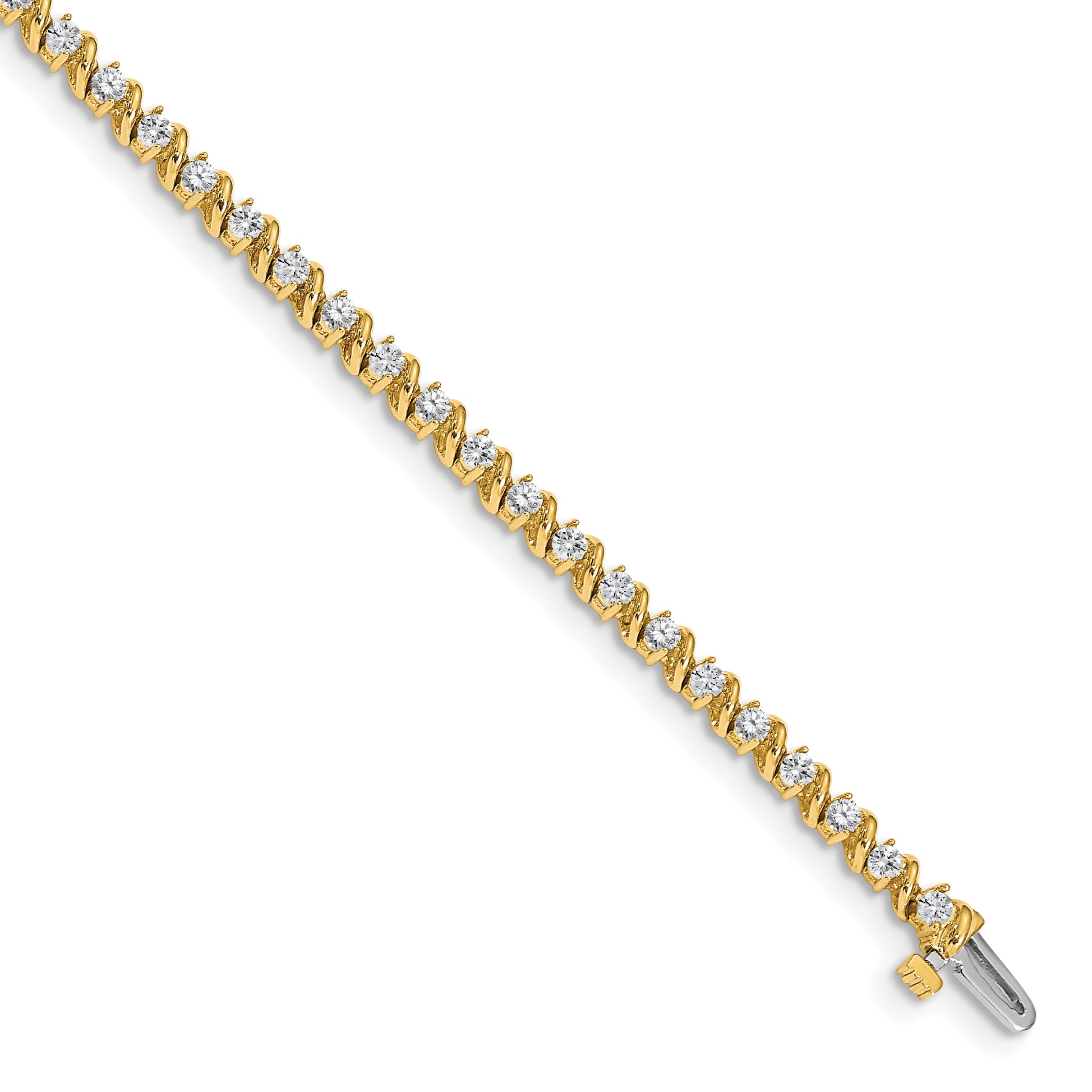 14k AA Diamond Tennis Bracelet Main image