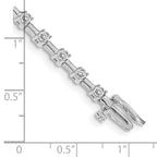 14k White Gold AA Diamond Tennis Bracelet