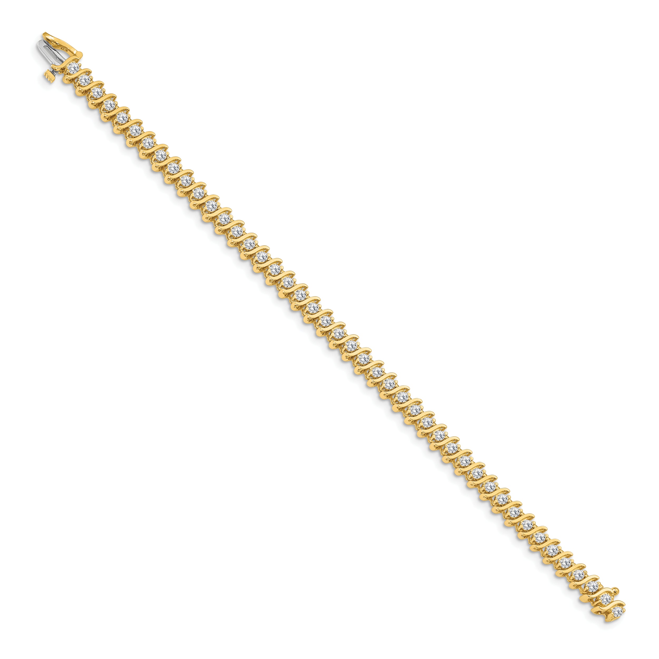 14k AA Diamond Tennis Bracelet