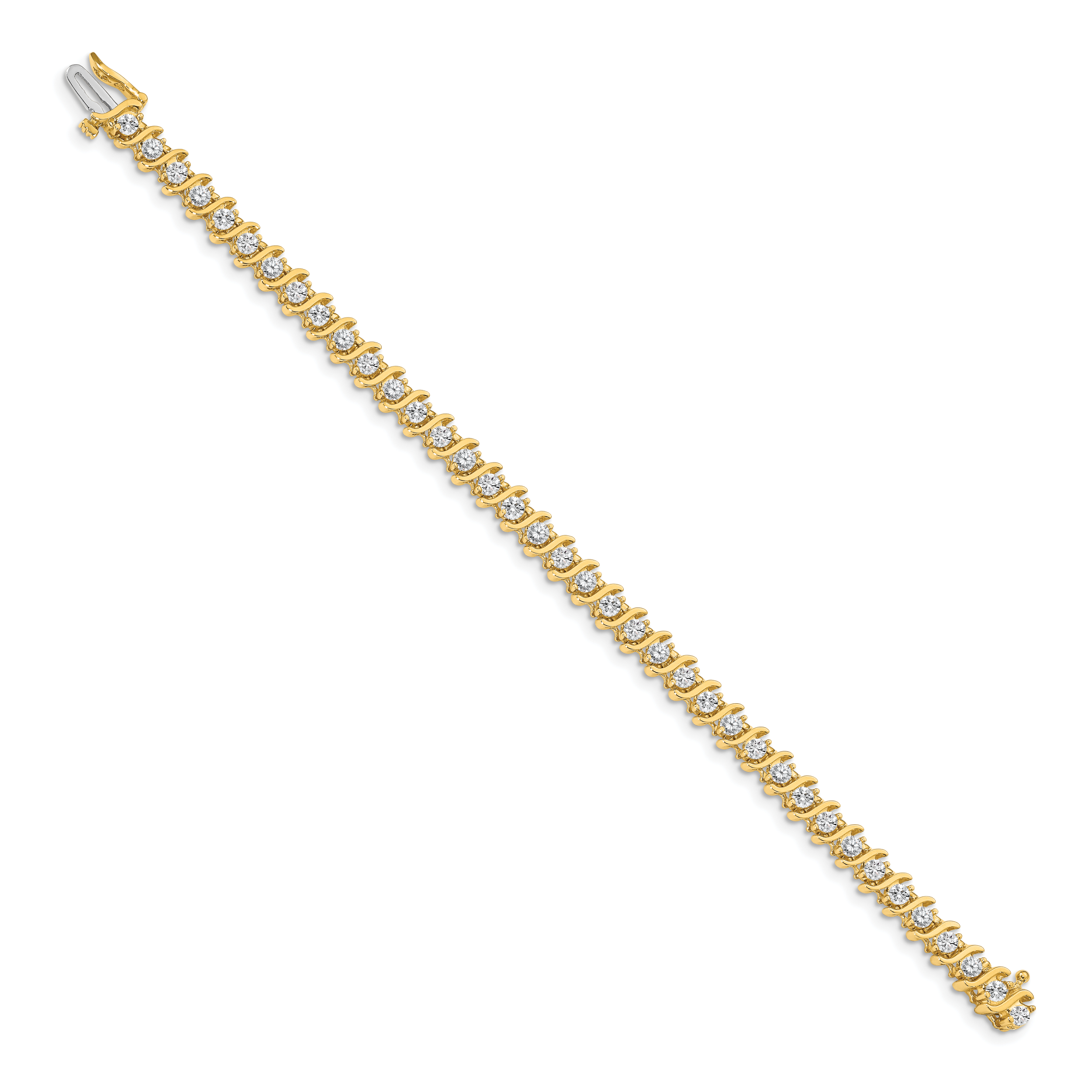 14k AA Diamond Tennis Bracelet Secondary image