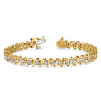 14k AA Diamond Tennis Bracelet