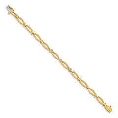 14k AA Diamond Fancy Bracelet - 7
