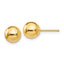 14K Polished 7mm Ball Post Earrings