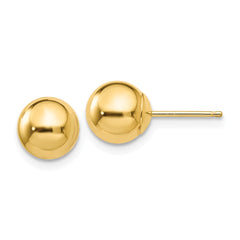 14K Polished 7mm Ball Post Earrings