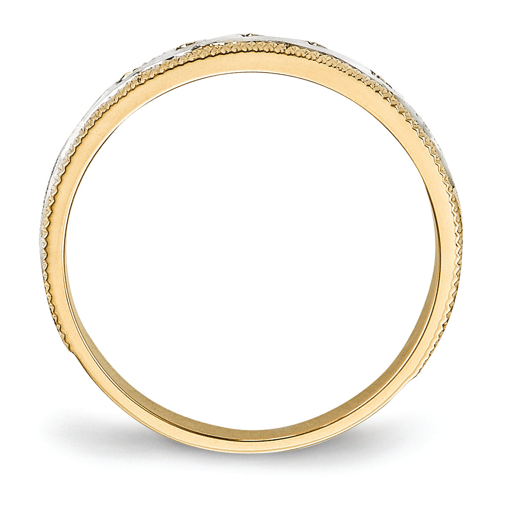 14k Ladies Band (Trio) Mounting (No Stone Included)