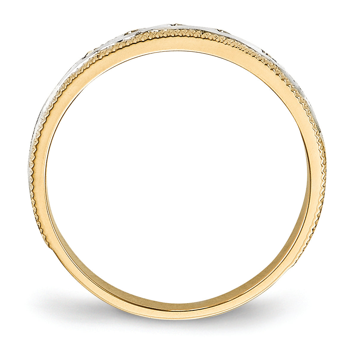14k Ladies Band (Trio) Mounting (No Stone Included)
