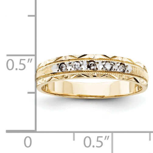 14k Ladies Band (Trio) Mounting (No Stone Included) Secondary image