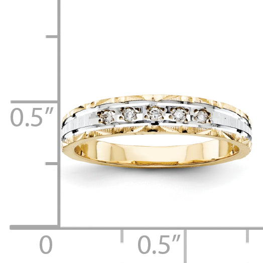 14k Ladies Band (Trio) Mounting (No Stone Included)