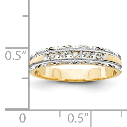 14k Ladies Band (Trio) Mounting (No Stone Included) Secondary image