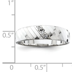 14k White Gold Men's Band (Trio) Mounting