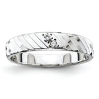 14k White Gold Ladies Band (Trio) Mounting
