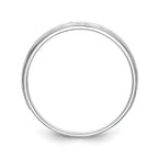 14k White Gold AA Quality 1/10 carat Diamond Trio Mens Complete Wedding Band