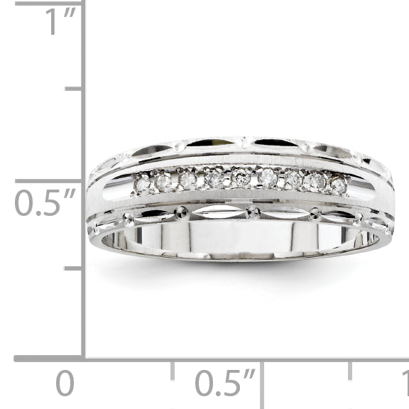 14k White Gold Men's Band (Trio) Mounting